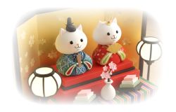 にゃんこひな人形