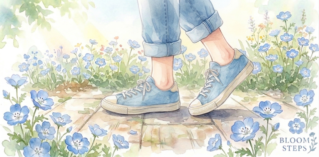 ネモフィラカラースニーカー