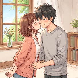 頬へのキス