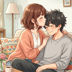 おでこへのキス