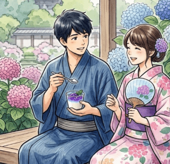 紫陽花スイーツイメージ