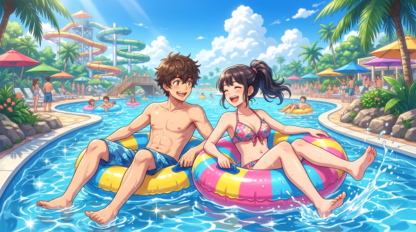 流れるプール