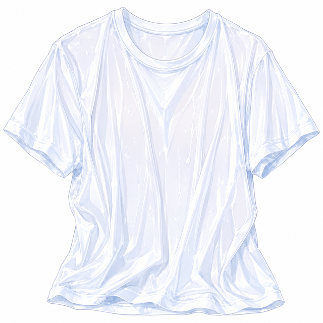 濡れスケTシャツ